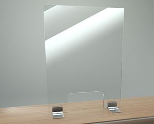 Counter, Arztpraxis, Medizin, medizinisch, Schutz, farblos, klar, 3mm, 4mm, abgerundeten Ecken