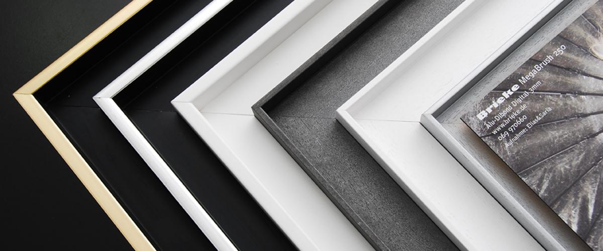 Entdecken Sie unser umfassendes Sortiment an verschiedensten Rahmen und Rahmenprofilen für die individuelle Veredelung Ihrer Bildmotive. Entdecken Sie unser umfassendes Sortiment an verschiedensten Rahmen und Rahmenprofilen für die individuelle Veredelung Ihrer Bildmotive.